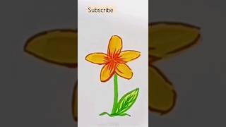 Draw flower with Brush Pens #coloring #painting #drawing #viral #youtubeshorts