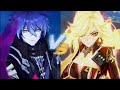Flins vs Mavuika showcase with best team comparison ( Genshin impact nod krai )