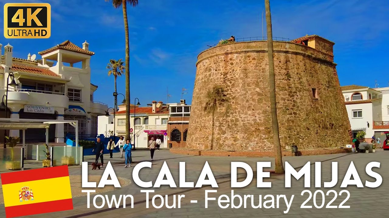4k Walking Tour of La Cala de Mijas, Costa del Sol, Spain YouTube