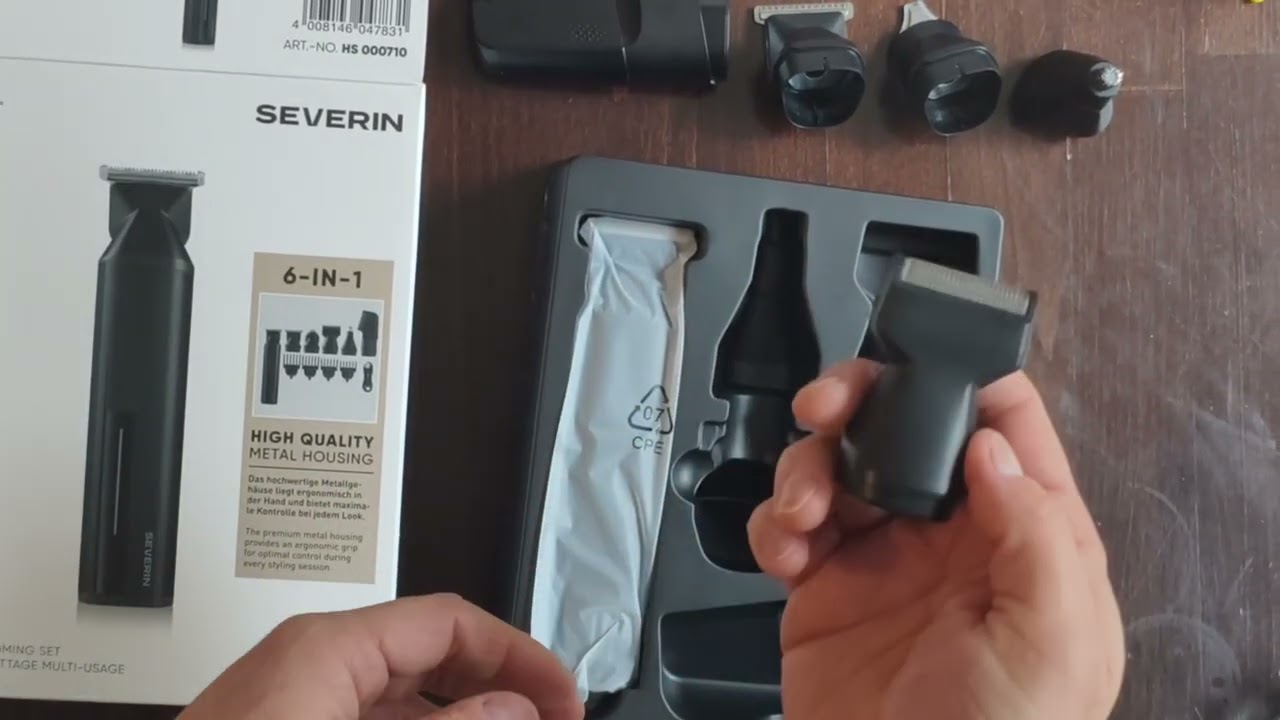 Severin Men’s Care S-Style 6-in-1 Multigrooming Set Unboxing (no comments) [4K]
