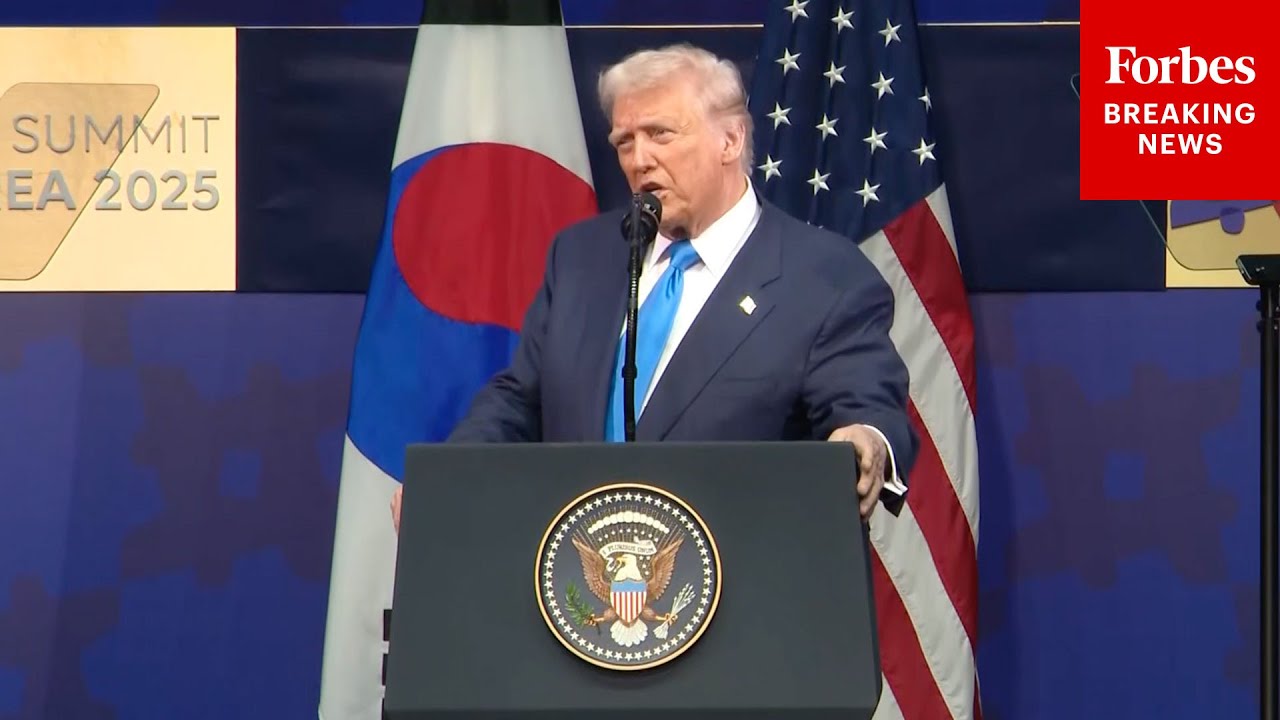СРОЧНО: Президент Трамп выступает на обеде руководителей АТЭС в Кёнджу, Южная Корея