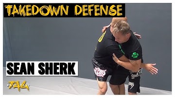 Double Leg from Upper Body Takedown Defense with Sean Sherk and Chris Aboy
