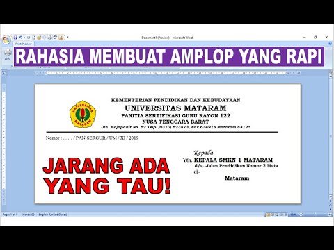 Video: Cara Membuat Amplop Untuk Surat