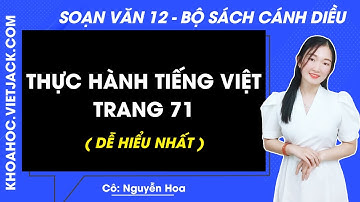 Soạn bài Thực hành tiếng Việt trang  71 | Ngữ văn 12 - Cánh diều (DỄ HIỂU NHẤT)