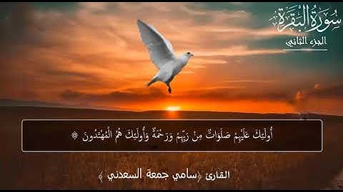 القارئ سامي جمعة السعدني الجزء الثاني من سورة البقرة