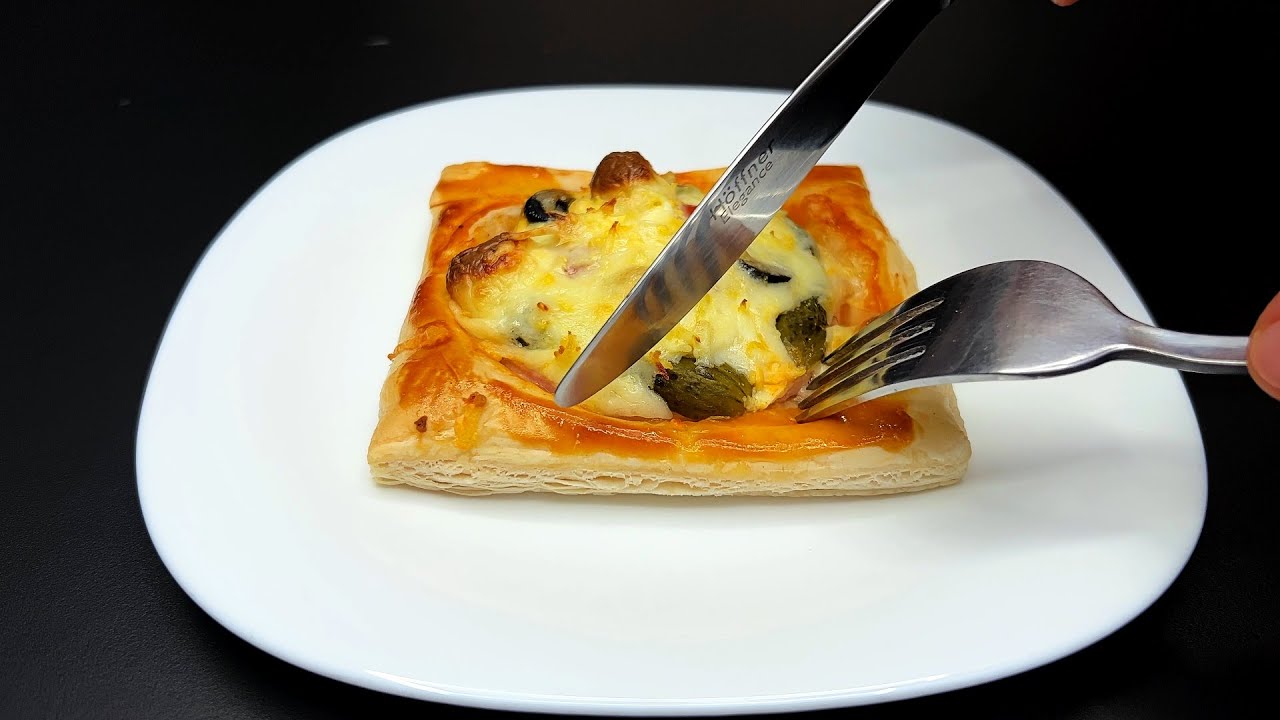 Wenn Sie Blätterteig haben, werden Sie dieses köstliche 5 Minuten Snack Rezept lieben!