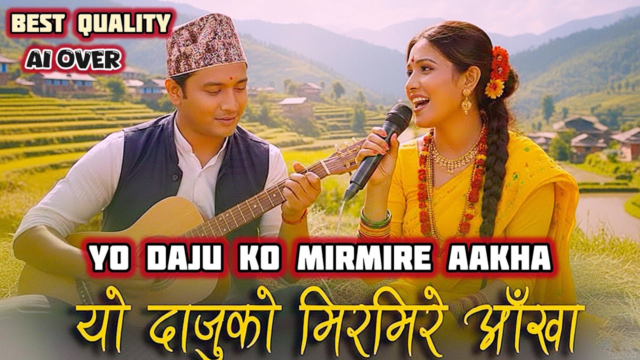 यो दाजुको मिर्मिरे आखा || Yo Daju Ko Mirmire Aankha || AI COVER Best Quality ||Superhit Popular Folk
