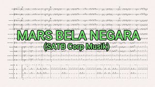 MARS BELA NEGARA || SATB Aransemen Musik Harmoni || MARCHINGBAND #drumline