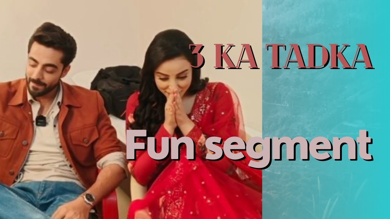 Jhanak Fame Anirudh And Arshi Playing  A 3 Ka Tadka With Telly Magic | Funny Segment 💓