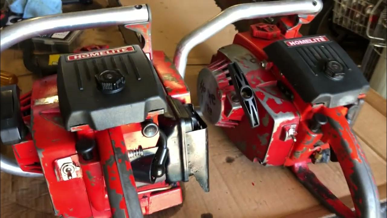 Homelite chainsaws from the 70s and 80s and 90s YouTube