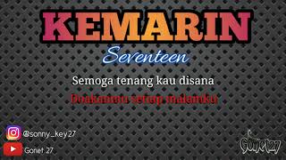 KEMARIN (seventeen) full koplo terbaru KARAOKE Lyric