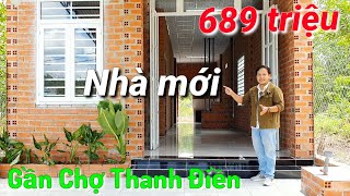 Căn nhà giá rẻ 689 triệu mới xây cách Chợ Thanh Điền 1km TP Tây Ninh 6km đường xe ô tô chính chủ bán