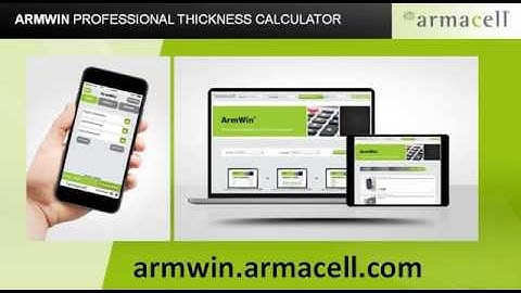 Easy-to-use ArmWin Professional Insulation Thickness Calculator