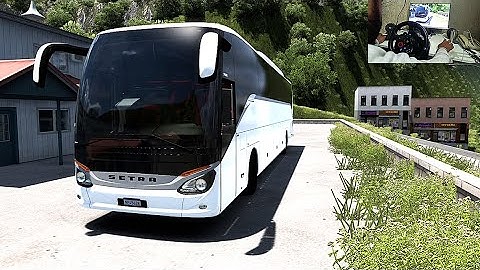 INSANE Setra Bus Superfast on the World’s Most Narrow & Dangerous Roads! | ATS 1.57 Steering Wheel