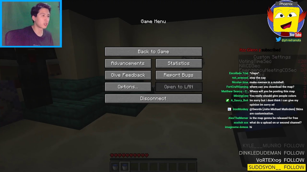 LIVE // Play-Testing "Among Us" in Minecraft! - ‎