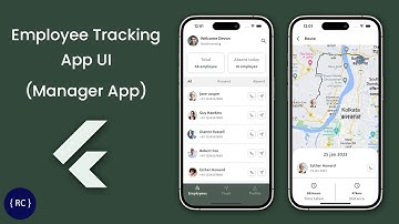 Employee Tracking Manager App UI in Flutter | Time Tracker App | TrackerJet
