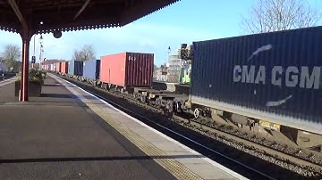 Trains at Leamington Spa- Part Five-DB Schenker Class 66