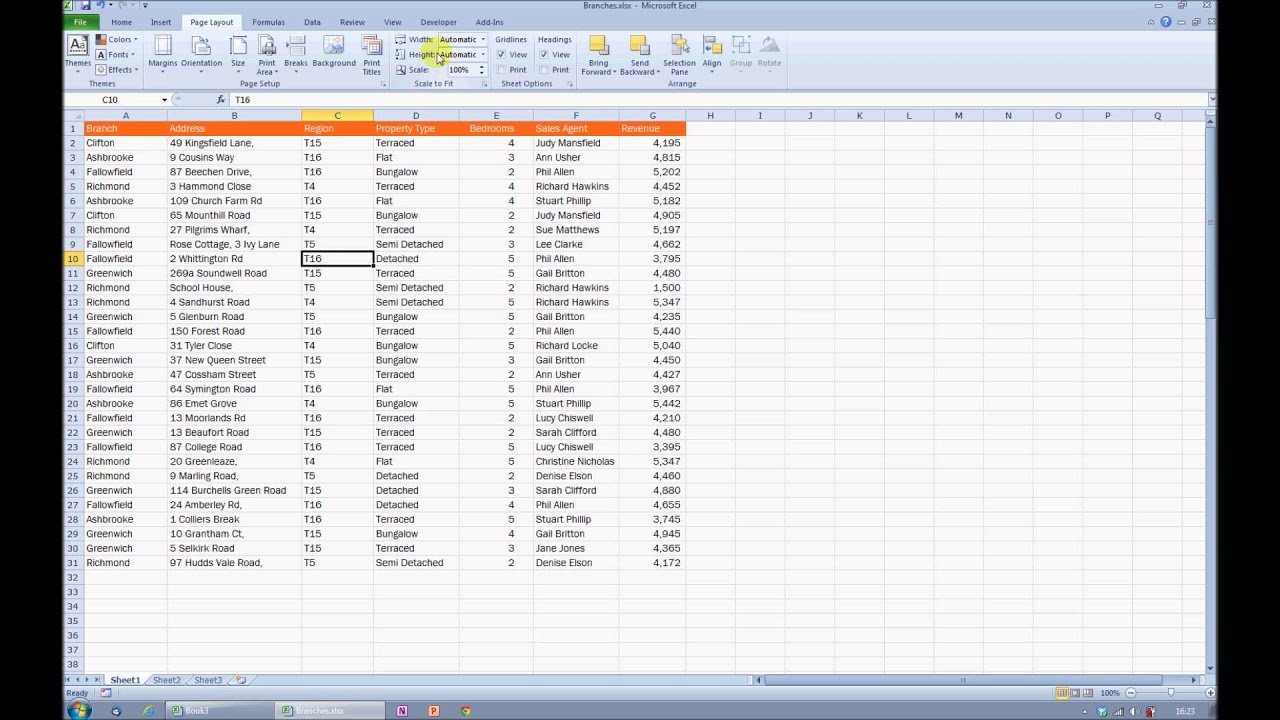 Excel Print Chart