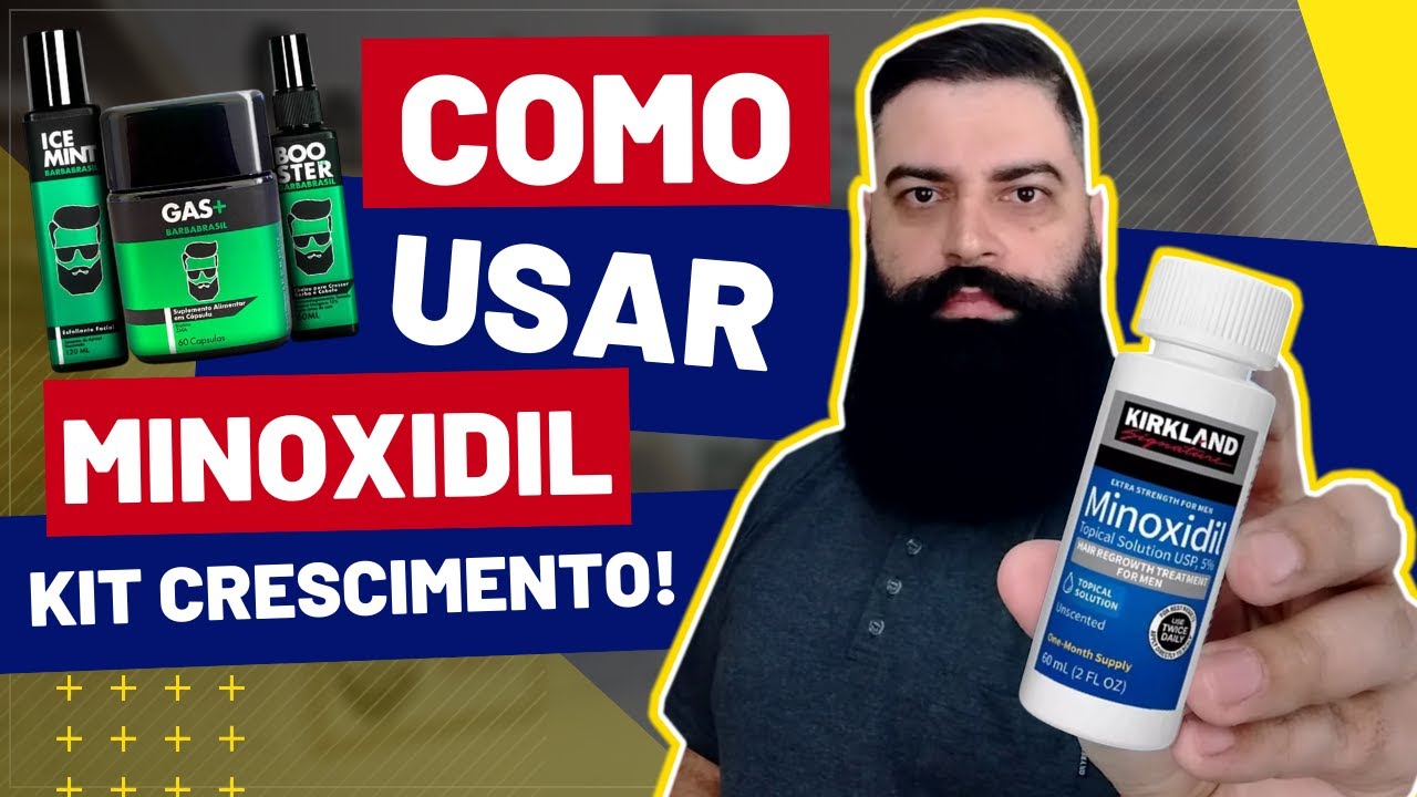 Barba Cheia em Poucos Passos: Como Usar Minoxidil com o Kit Barba Brasil!
