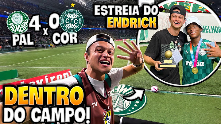 VI A ESTREIA DO ENDRICK DE DENTRO DO CAMPO!! Palmeiras 4 x 0 Coritiba!!