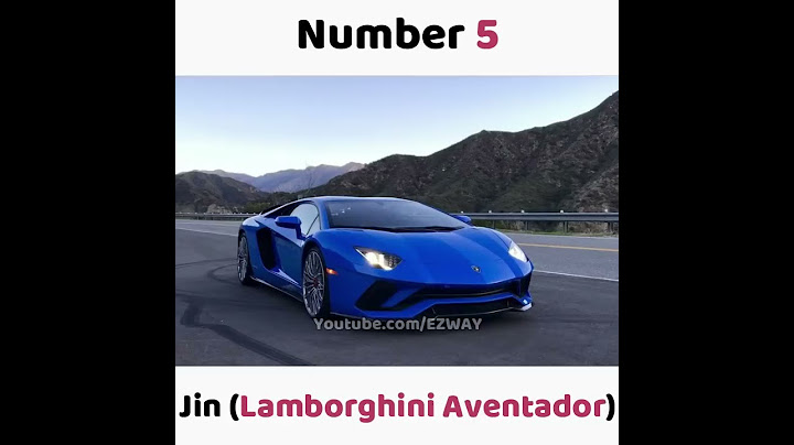 BTS Member With Their Most Expensive Car!