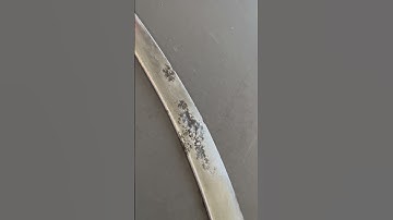 Persian crucible steel of a shamshir from the early Safavid period from an Iranian museum #shamshir