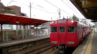 名鉄三河線6000系6043F(LED行先表示)普通碧南行き 新川町駅入線
