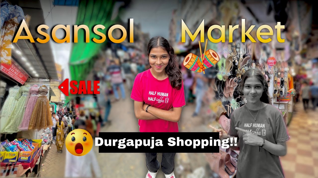 Asansol Market In puja shopping 🛒 || underrated market starting 10₹😉 