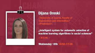 [DSC Europe 2020] Machine learning algorithms in social sciences - Dijana Oreski