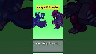Kyogre X Groudon pokemon infinite fusion #pokemon #youtubeshorts #pokemoninfinitefusion #shorts