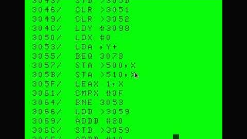 scrolling/scaling Semi Graphics on the coco II (HARDWARE)