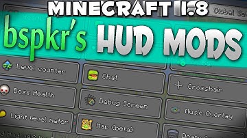 ARMOUR AND POTION HUD Minecraft 1.8  : "bspkrs Mods"