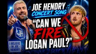 Joe Hendry Raw Concert 🎸🔥 “Can we Fire Logan Paul?”