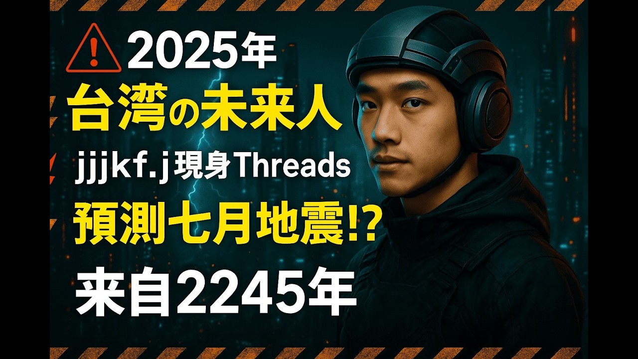 台灣的未來人現身Threads：jjjkf.j 預測2025 年後的世界來自3143年