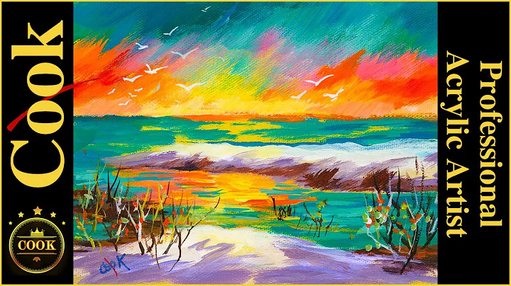 White Sands Sunset Acrylic Painting Tutorial for B...