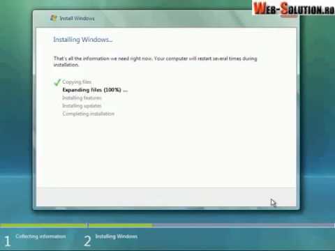 Video: Cum Se Instalează Vista Pe Computer