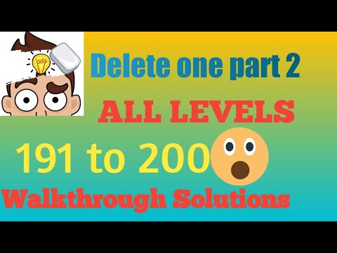 dop 2 level 191 192 193 194 195 196 197 198 199 200 delete one part 2 walkthrough solution