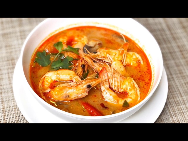 ต้มยำกุ้งน้ำข้น รสเด็ด Tom Yum Goong Recipe (Creamy) I Thai Food - YouTube