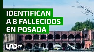 Identifican a 8 de los 12 muertos en una posada en Salvatierra, Guanajuato.