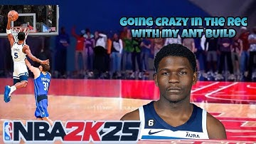 Anthony Edwards Build Takes Over Random Rec! Best Build in NBA 2K25! @NBA @nba2k
