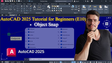 AutoCAD 2025 Tutorial for Beginners (E10) | Master Object Snap (OSNAP) Easily