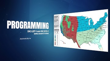 DIG ECO1 & LEIT 1 Solar Powered Controller: Programming