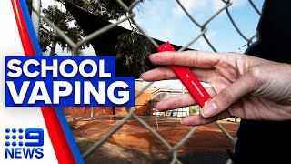 Vaping discovered inside classrooms | 9 News Australia