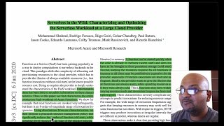 Celebrity Read a paper: Serverless in the wild Profile