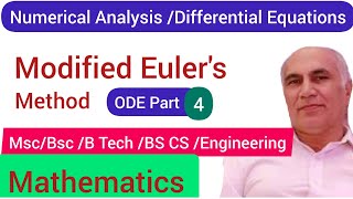 Modified Euler Method | Numerical Methods | Matlab | Bsc Math | Engineering Mathematics | ODE