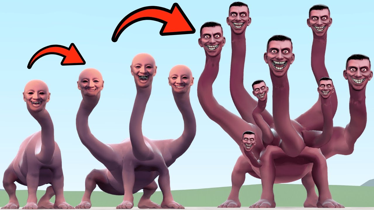 New Evolution Of We Swam Too Far 8 Heads In The Ocean In Garry's Mod