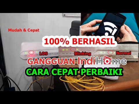 Cara Perbaiki Indihome LOS, Cara Perbaiki Lampu Internet Indihome Mati