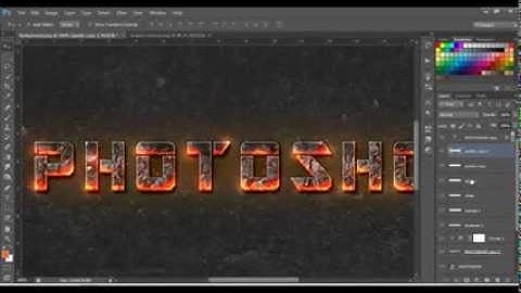 Photoshop cs6 tutorial-Fire Text Effect