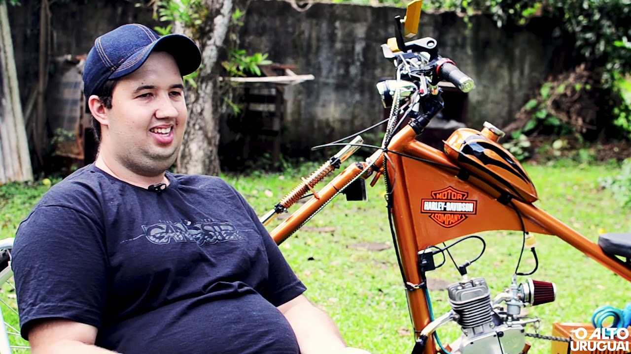 Morador de FW constrói réplica de Harley-Davidson