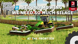Second mowing , how much silage do we get  | #Frontier| Farming simulator22